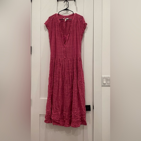 Apiece Apart Forte Maxi Dress Raspberry - Picture 5 of 8